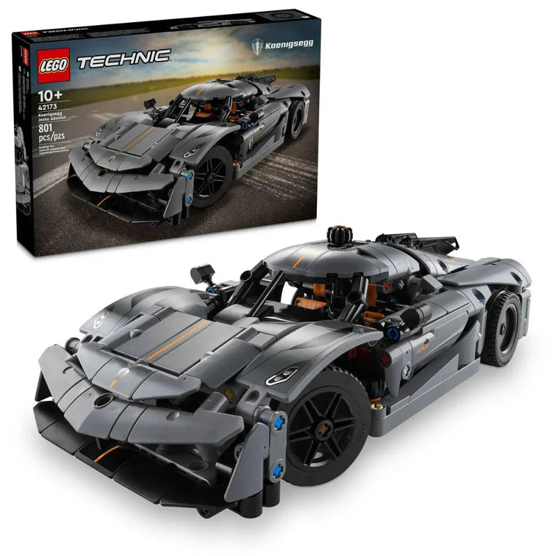 Lego 42173 Technic Koenigsegg Jesko Absolut Grey Hypercar (801 Pieces)