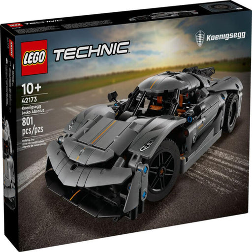 Lego 42173 Technic Koenigsegg Jesko Absolut Grey Hypercar (801 Pieces)-Construction-LEGO-Toycra