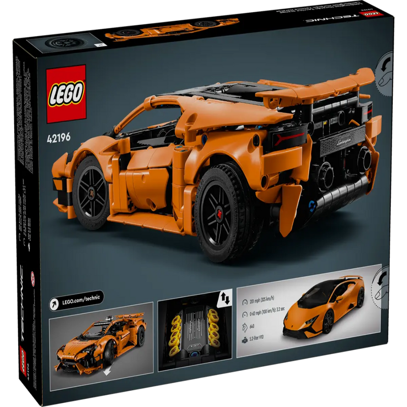 Lego 42196 Technic Lamborghini Huracán Tecnica Orange (806 Pieces)