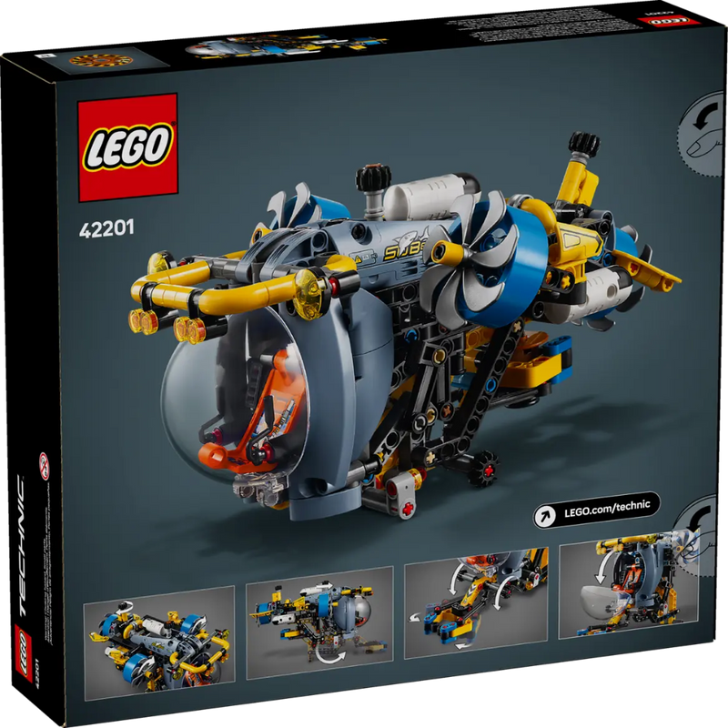Lego 42201 Technic Deep-Sea Research Submarine (413 Pieces)