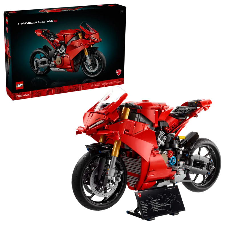 Lego 42202 Technic Ducati Panigale V4 S Motorcycle (1603 Pieces)