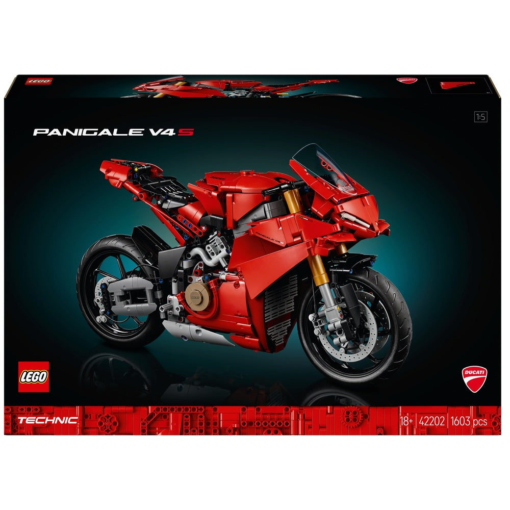 Lego 42202 Technic Ducati Panigale V4 S Motorcycle (1603 Pieces)