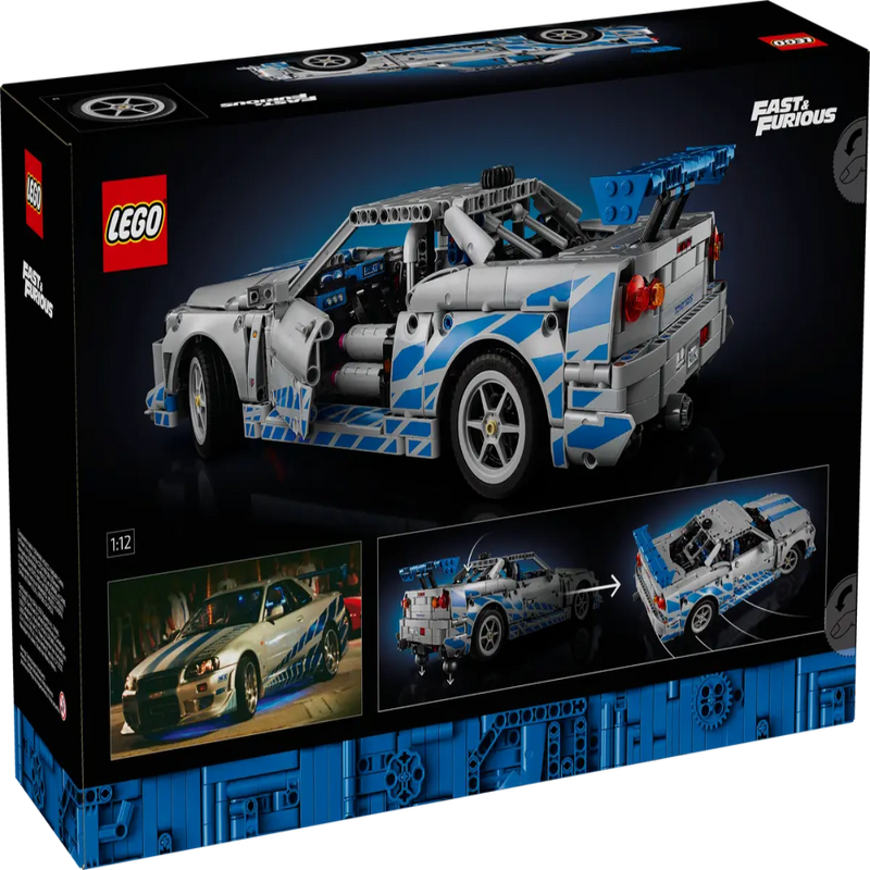 Lego 42210 Technic 2 Fast 2 Furious Nissan Skyline GT-R (R34) Car ( 1410 Pieces)