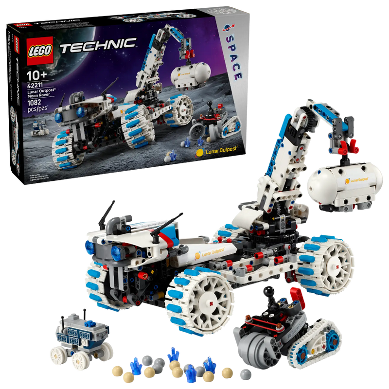 Lego 42211 Technic Lunar Outpost Moon Rover Space Vehicle (1082 Pieces)