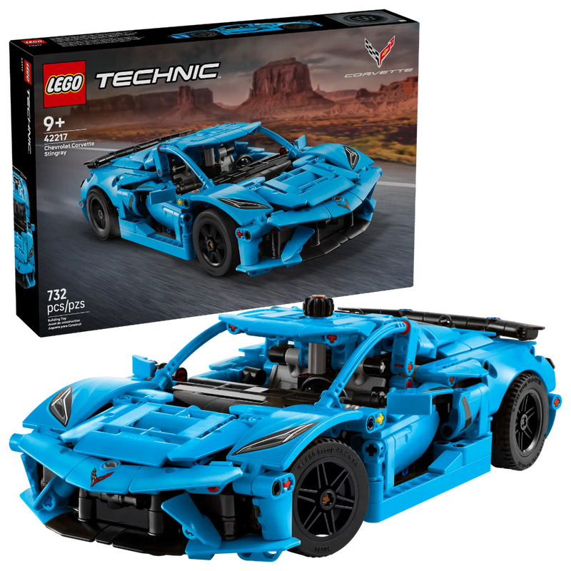 Lego 42217 Technic Chevrolet Corvette Stingray Blue (732 Pieces)