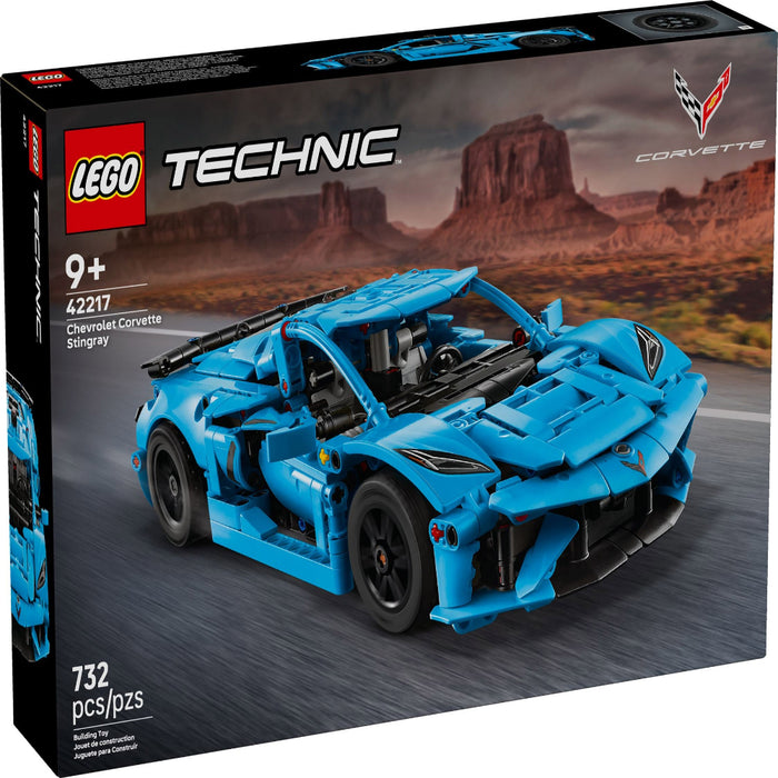 Lego 42217 Technic Chevrolet Corvette Stingray Blue (732 Pieces)-Construction-LEGO-Toycra