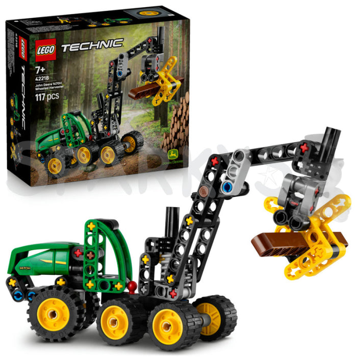 Lego 42218 Technic John Deere 1470H Wheeled Harvester (117 Pieces)-Construction-LEGO-Toycra