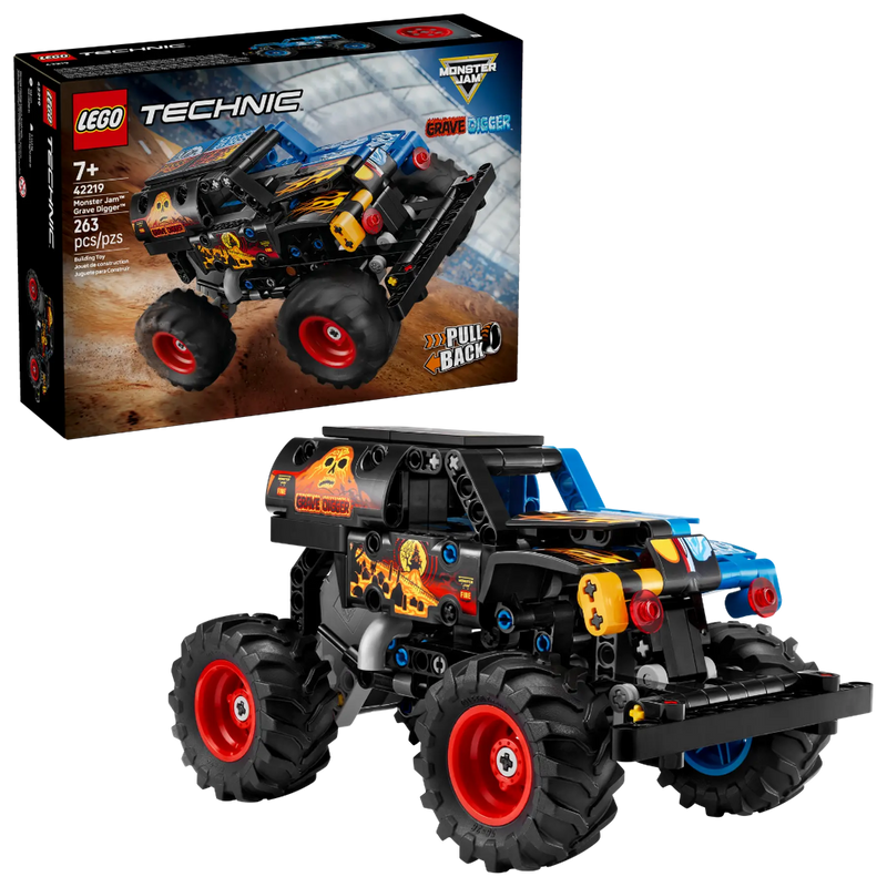 Lego 42219 Technic Monster Jam Grave Digger Fire And Ice (263 Pieces)
