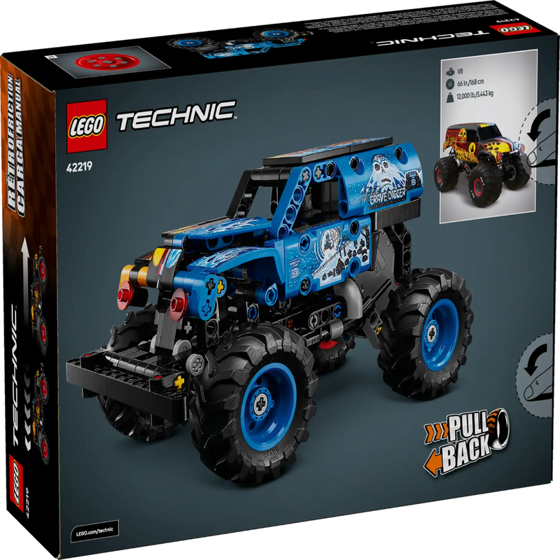 Lego 42219 Technic Monster Jam Grave Digger Fire And Ice (263 Pieces)