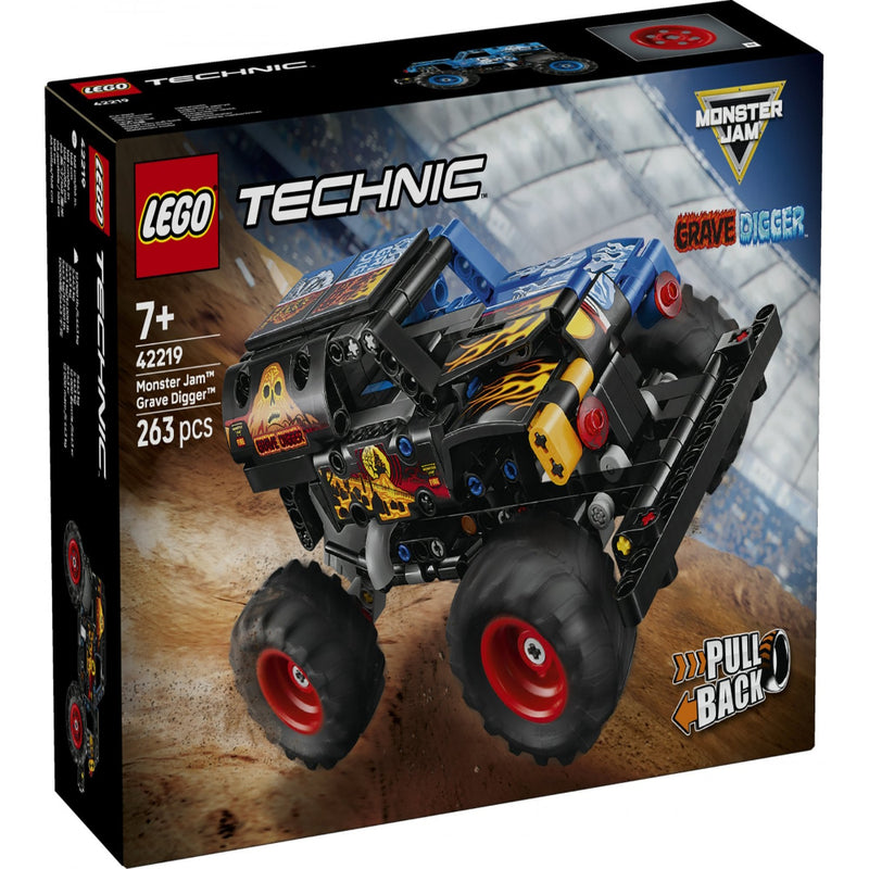 Lego 42219 Technic Monster Jam Grave Digger Fire And Ice (263 Pieces)