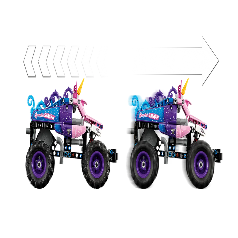 Lego 42220 Technic Monster Jam Sparkle Smash Pull-Back (243 Pieces)