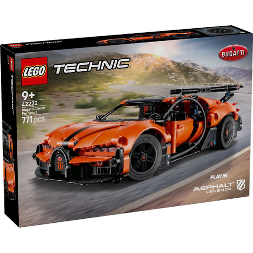 Lego 42222 Technic Bugatti Chiron Pur Sport Hypercar (771 Pieces)-Construction-LEGO-Toycra