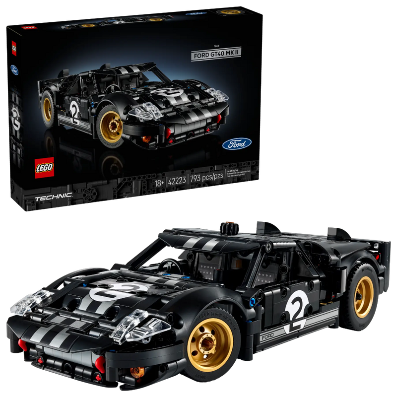 Lego 42223 Technic 1966 Ford GT40 MKII Race Car (793 Pieces)