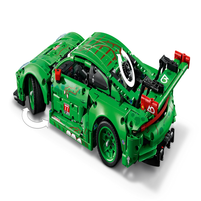 Lego 42224 Technic Porsche 911 GT3 R REXY AO Racing Car (1313 Pieces)-Construction-LEGO-Toycra