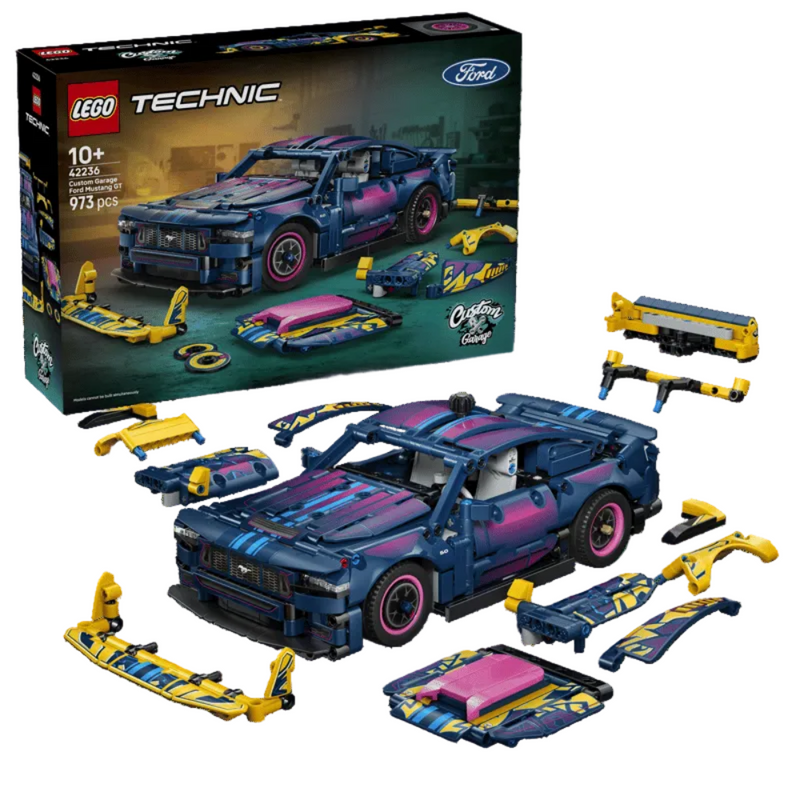Lego 42236 Technic Custom Garage Ford Mustang GT Car (973 pcs)