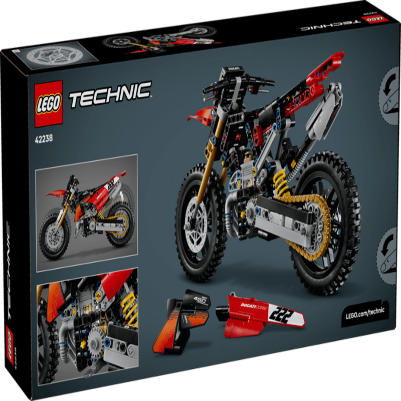 Lego 42238 Technic Ducati Desmo450 MX Factory Motorcycle (457pcs)