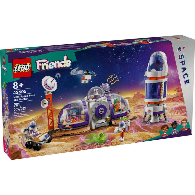 Lego 42605 Friends Mars Space Base And Rocket (981 Pieces )