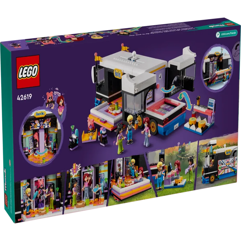 Lego 42619 Friends Pop Star Music Tour Bus (845 Pieces)