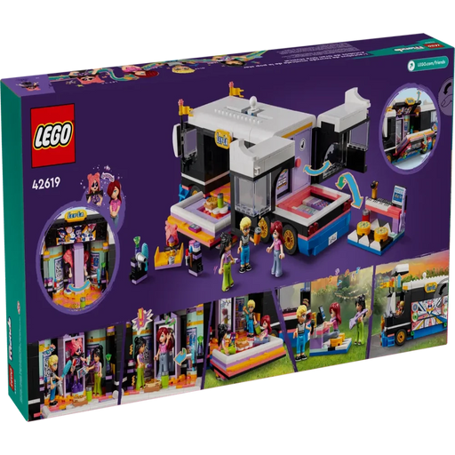 Lego 42619 Friends Pop Star Music Tour Bus (845 Pieces)-Construction-LEGO-Toycra