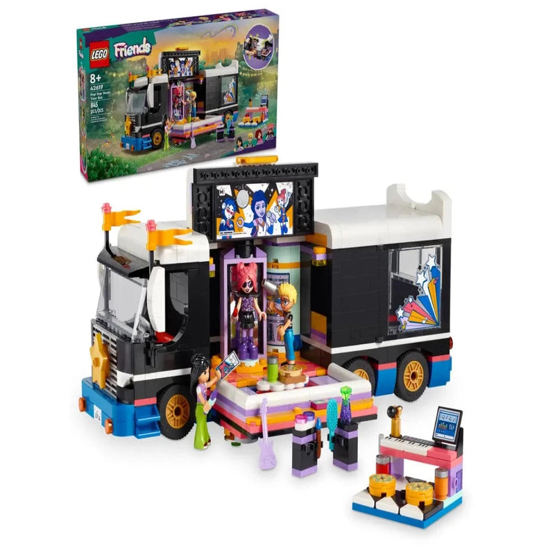 Lego 42619 Friends Pop Star Music Tour Bus (845 Pieces)