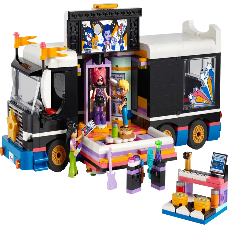 Lego 42619 Friends Pop Star Music Tour Bus (845 Pieces)