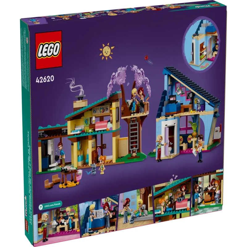 Lego 42620 Friends Olly and Paisley's Family Houses (1126 Pieces)