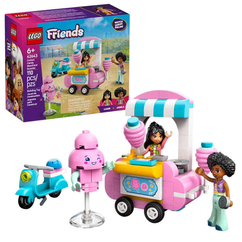 Lego 42643 Friends Cotton Candy Stand And Scooter (110 Pieces)