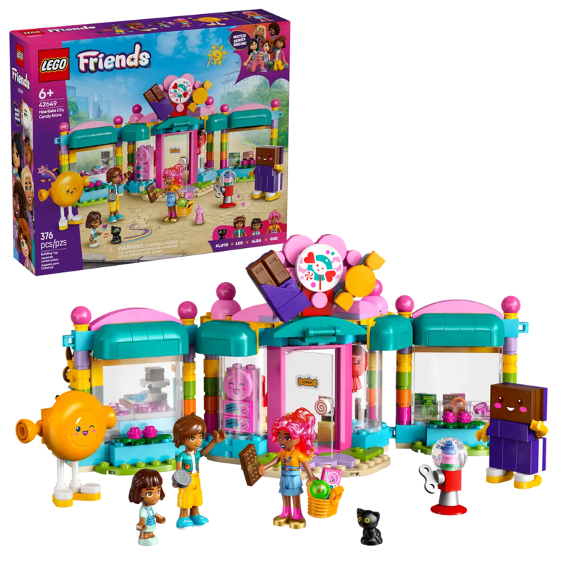 Lego 42649 Friends Heartlake City Candy Store (376 Pieces)