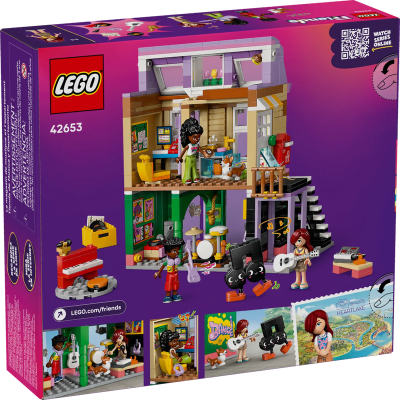 Lego 42653 Friends Music Store & Apartment (483 Pieces)