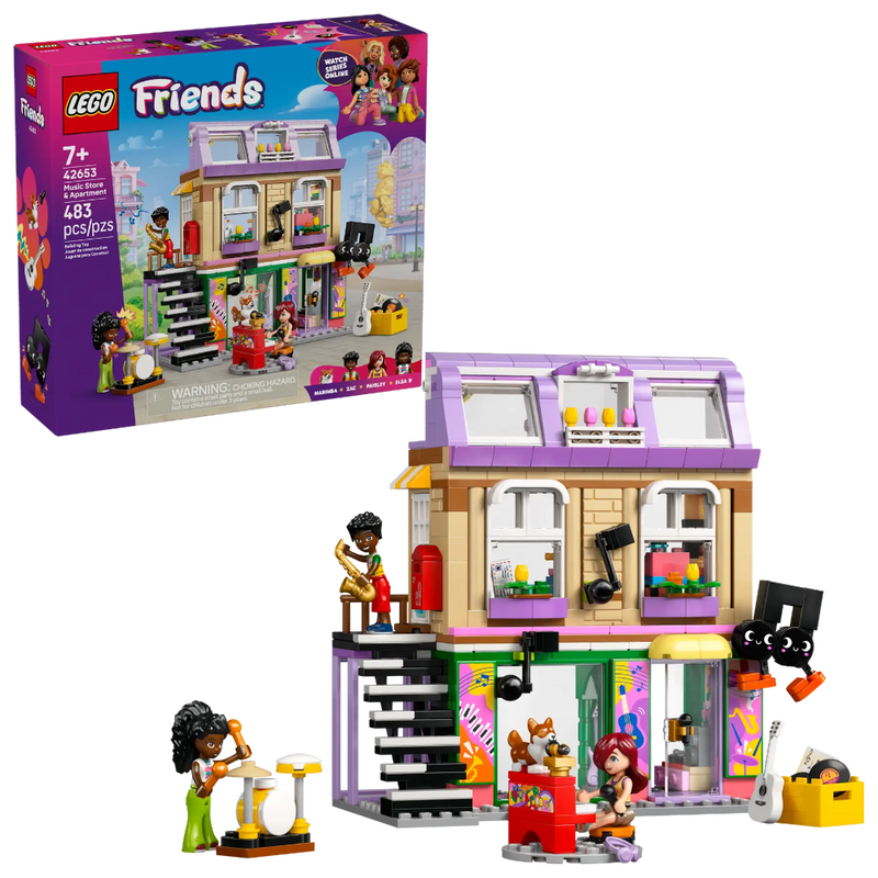 Lego 42653 Friends Music Store & Apartment (483 Pieces)