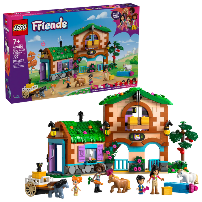 Lego 42654 Friends Pony Ranch & Stable (727 Pieces)-Construction-LEGO-Toycra