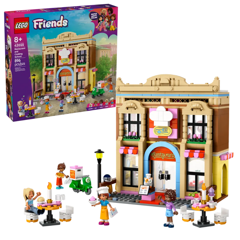 Lego 42655 Friends Restaurant And Cooking School (896 Pieces)