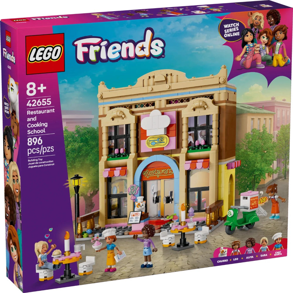 Lego 42655 Friends Restaurant And Cooking School (896 Pieces)