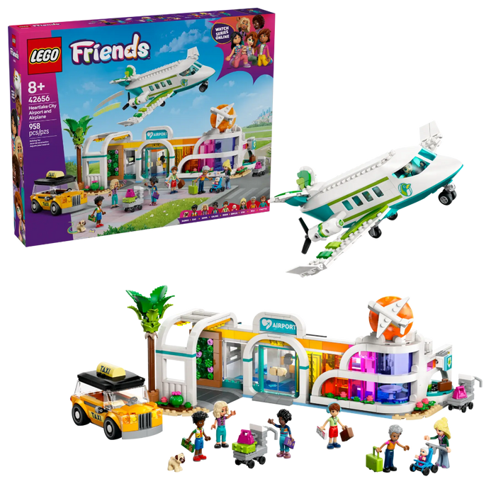 Lego 42656 Friends Heartlake City Airport And Airplane (958 Pieces)-Construction-LEGO-Toycra