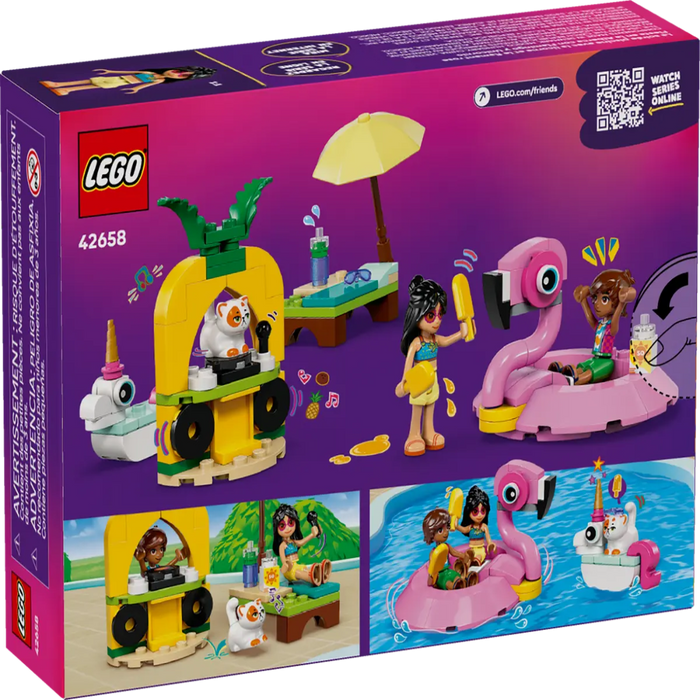 Lego 42658 Friends Unicorn & Flamingo Pool Party ( 99 Pieces )-Construction-LEGO-Toycra
