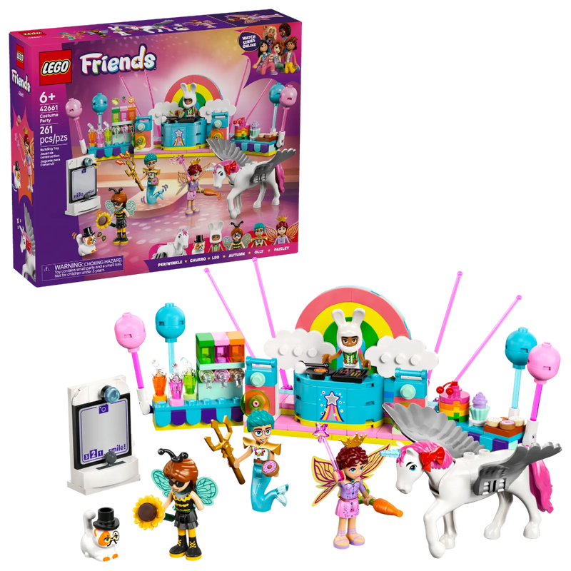 Lego 42661 Friends Costume Party With Unicorn & Fairy (261 Pieces)-Construction-LEGO-Toycra