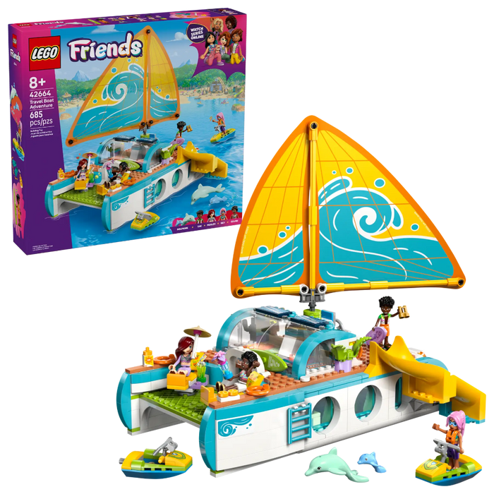 Lego 42664 Friends Travel Boat Adventure (685 Pieces)-Construction-LEGO-Toycra