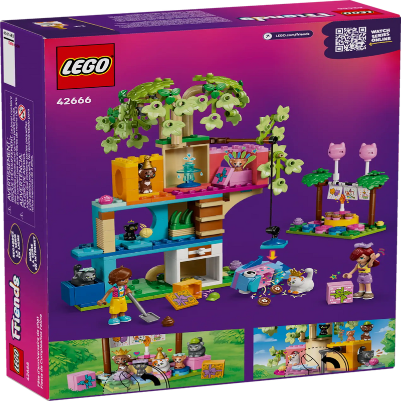 Lego 42666 Friends Cat Birthday Party & Tree House (321 Pieces)