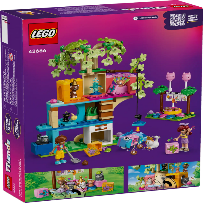 Lego 42666 Friends Cat Birthday Party & Tree House (321 Pieces)-Construction-LEGO-Toycra