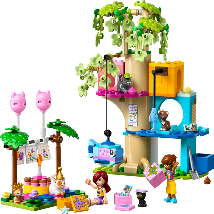 Lego 42666 Friends Cat Birthday Party & Tree House (321 Pieces)-Construction-LEGO-Toycra