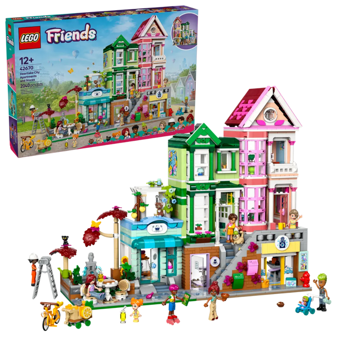 Lego 42670 Friends Heartlake City Apartments And Stores (2040 Pieces)