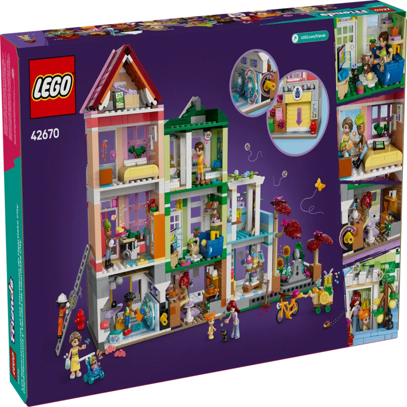 Lego 42670 Friends Heartlake City Apartments And Stores (2040 Pieces)