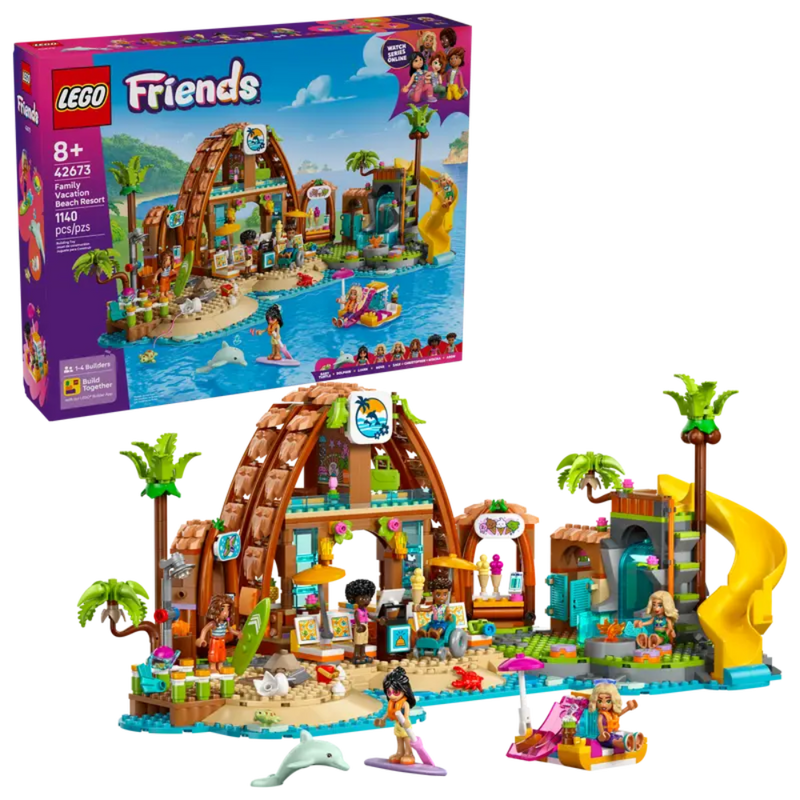 Lego 42673 Friends Family Vacation Beach Resort ( 1140 Pieces )