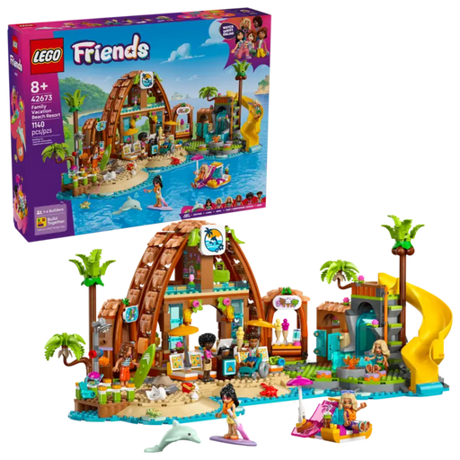 Lego 42673 Friends Family Vacation Beach Resort ( 1140 Pieces )-Construction-LEGO-Toycra