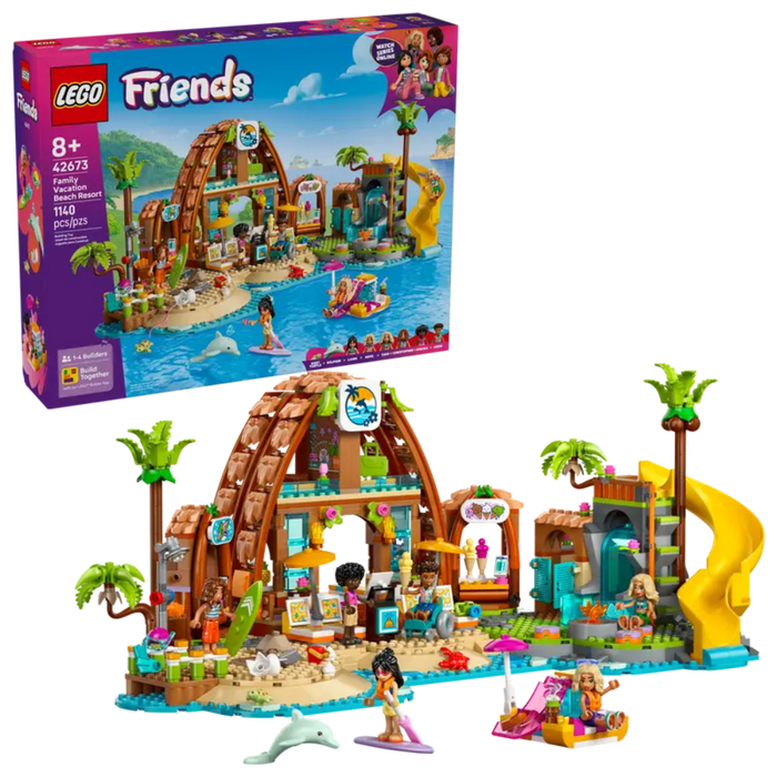 Lego 42673 Friends Family Vacation Beach Resort ( 1140 Pieces )-Construction-LEGO-Toycra