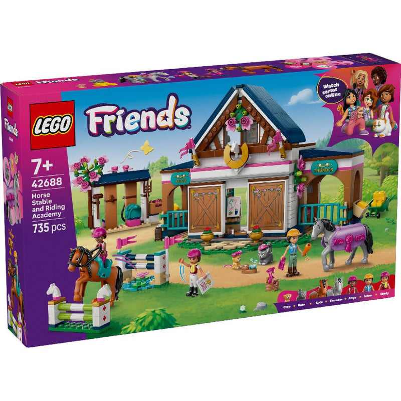 Lego 42688 Friends Horse Stable And Riding Academy (735 Pieces)
