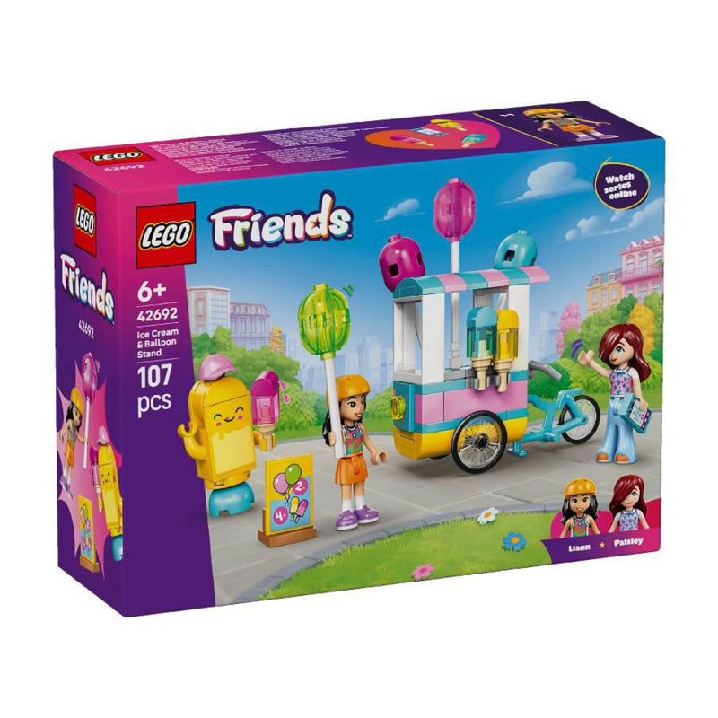 Lego 42692 Friends Ice Cream & Balloon Stand (107 Pieces)