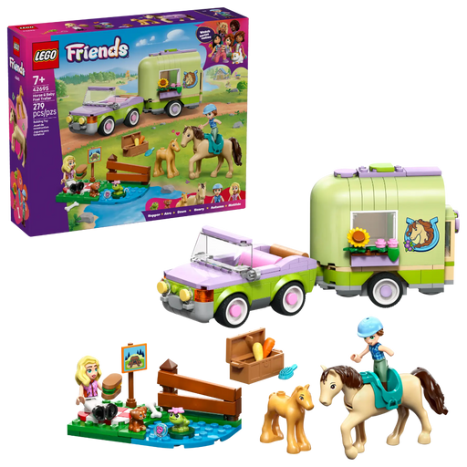 Lego 42695 Friends Horse & Baby Foal Trailer (279 Pieces)-Construction-LEGO-Toycra