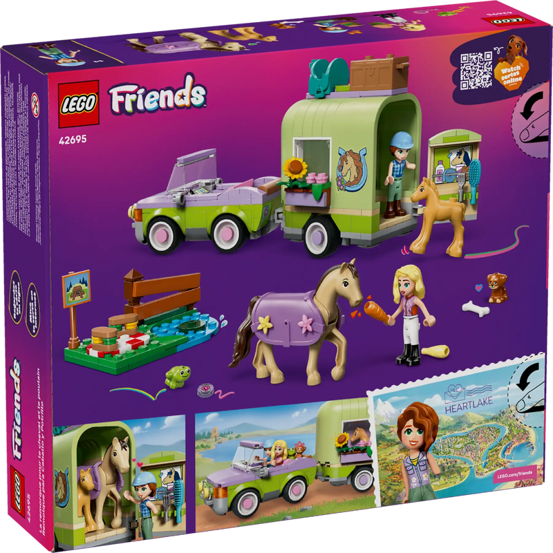 Lego 42695 Friends Horse & Baby Foal Trailer (279 Pieces)