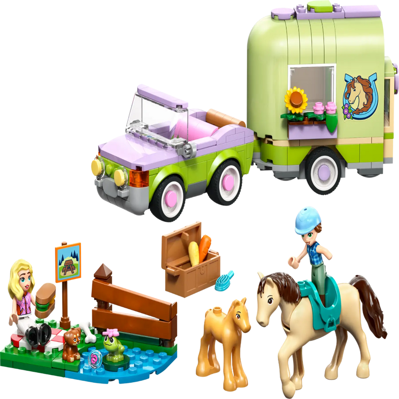 Lego 42695 Friends Horse & Baby Foal Trailer (279 Pieces)